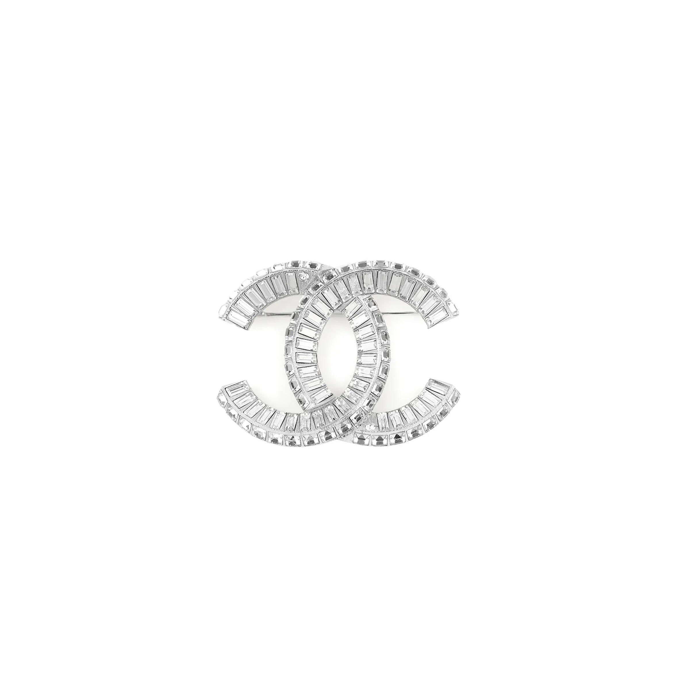 CHANEL CC LOGO BROOCH A63085